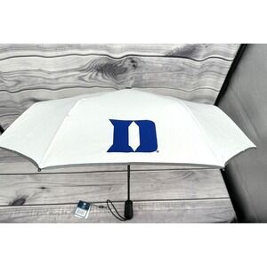 WEATHERMAN DUKE BLUE DEVILS TRAVEL UMBRELLA - WHITE / BLUE  NEW!!